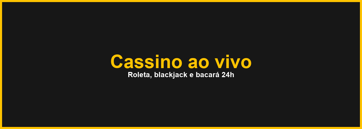 Cassino ao vivo